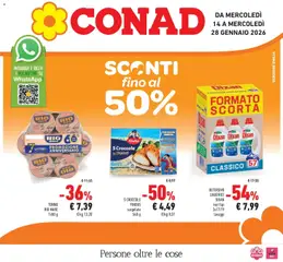 Anteprima dell'opuscolo Sconti fino al 50% dal negozio Conad valido da 14/01/2026