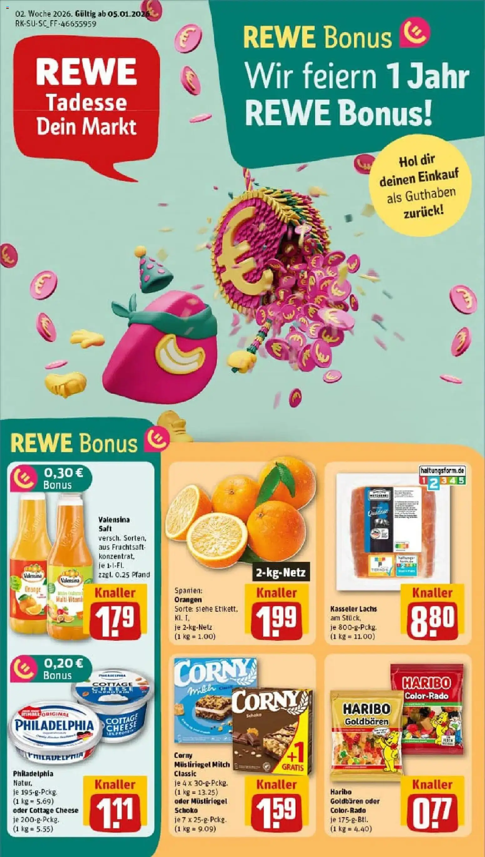 Vorschau von dem Prospekt des Geschäftes Rewe, gültig ab dem 04.01.2026
