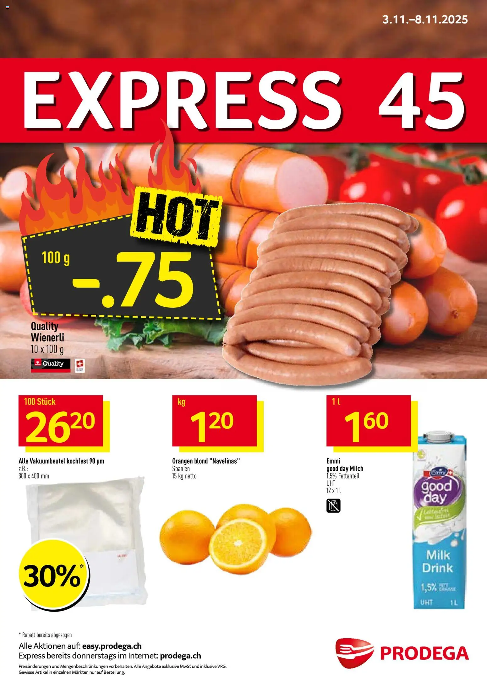 Vorschau des Merkblatts Aktionen vom Shop Prodega gültig von 03.11.2025 bis 08.11.2025