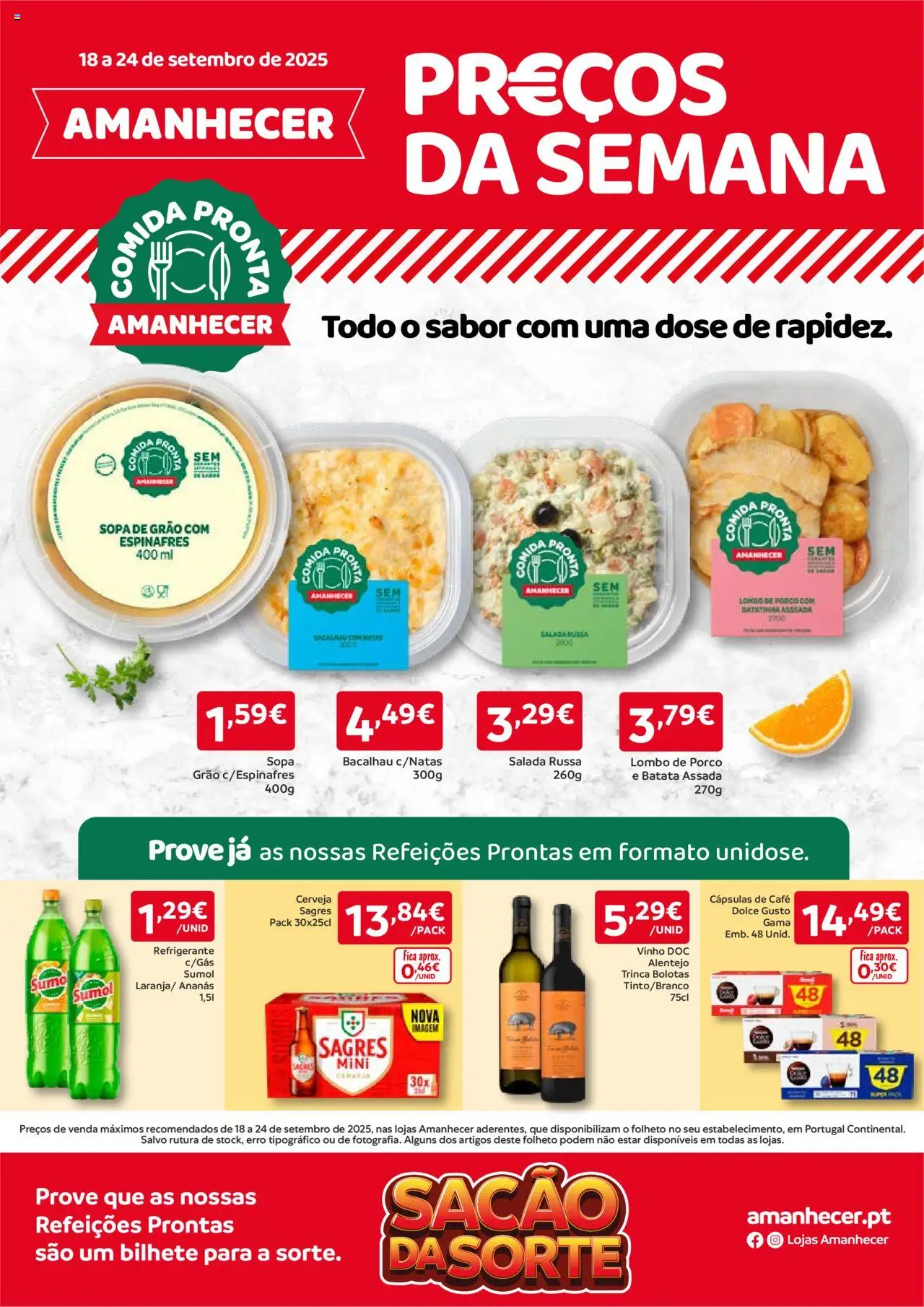 Amanhecer Folheto de 18/09/2025 - catálogo esta semana - página 1