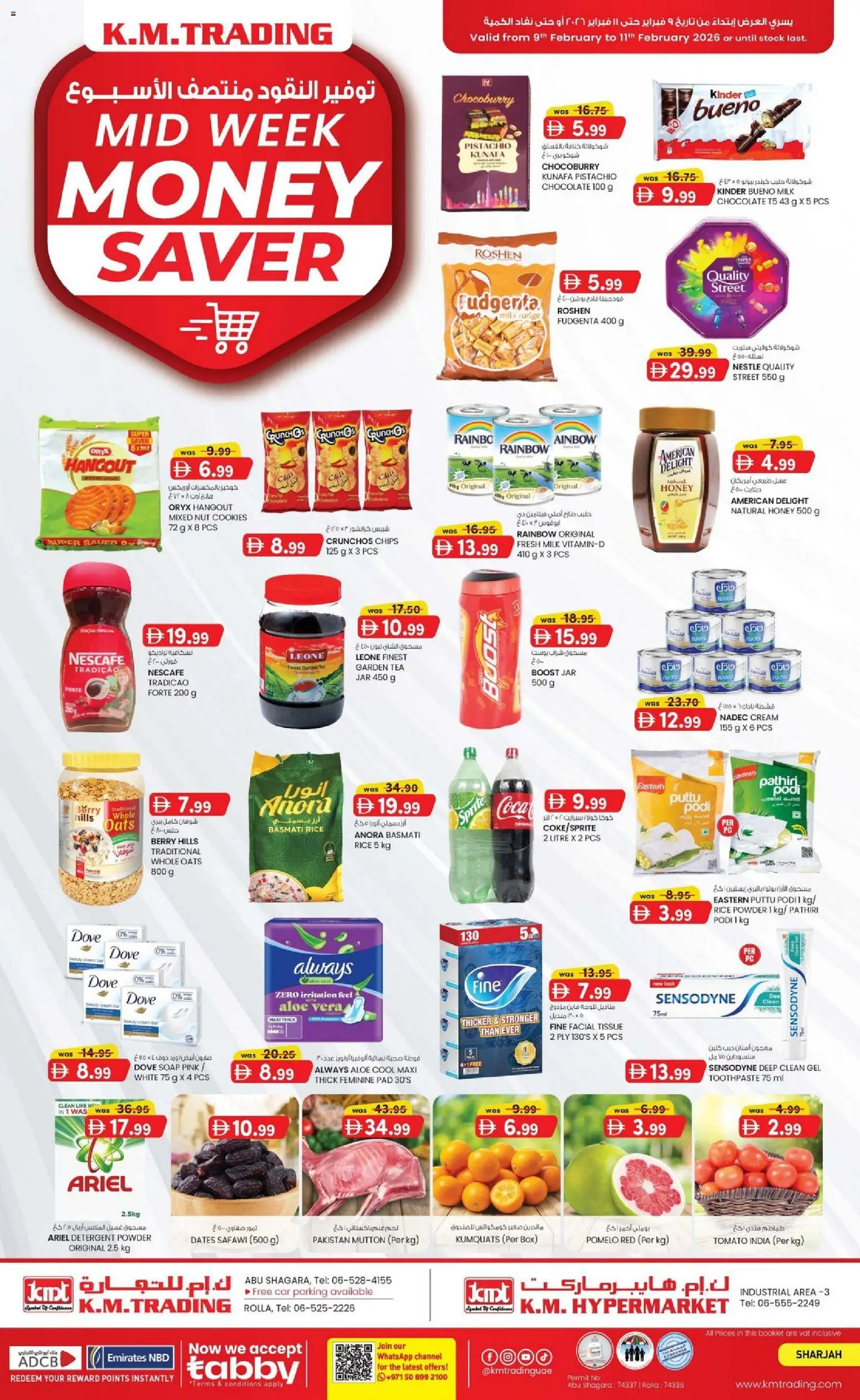 Preview of the catalogue MIDWEEK MONEY SAVER 9th February 2026 of store KM Trading valid from 9 Feb, 2026