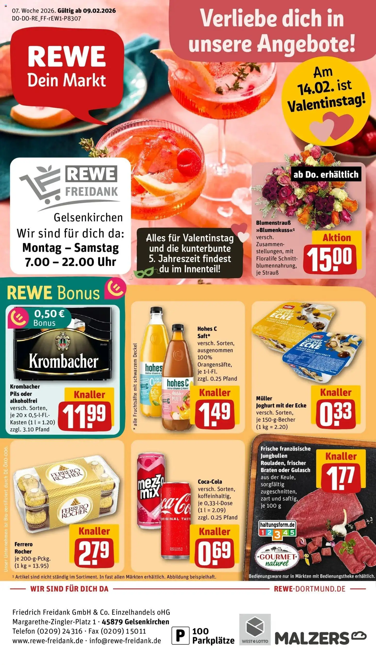 Vorschau von dem Prospekt des Geschäftes Rewe, gültig ab dem 09.02.2026