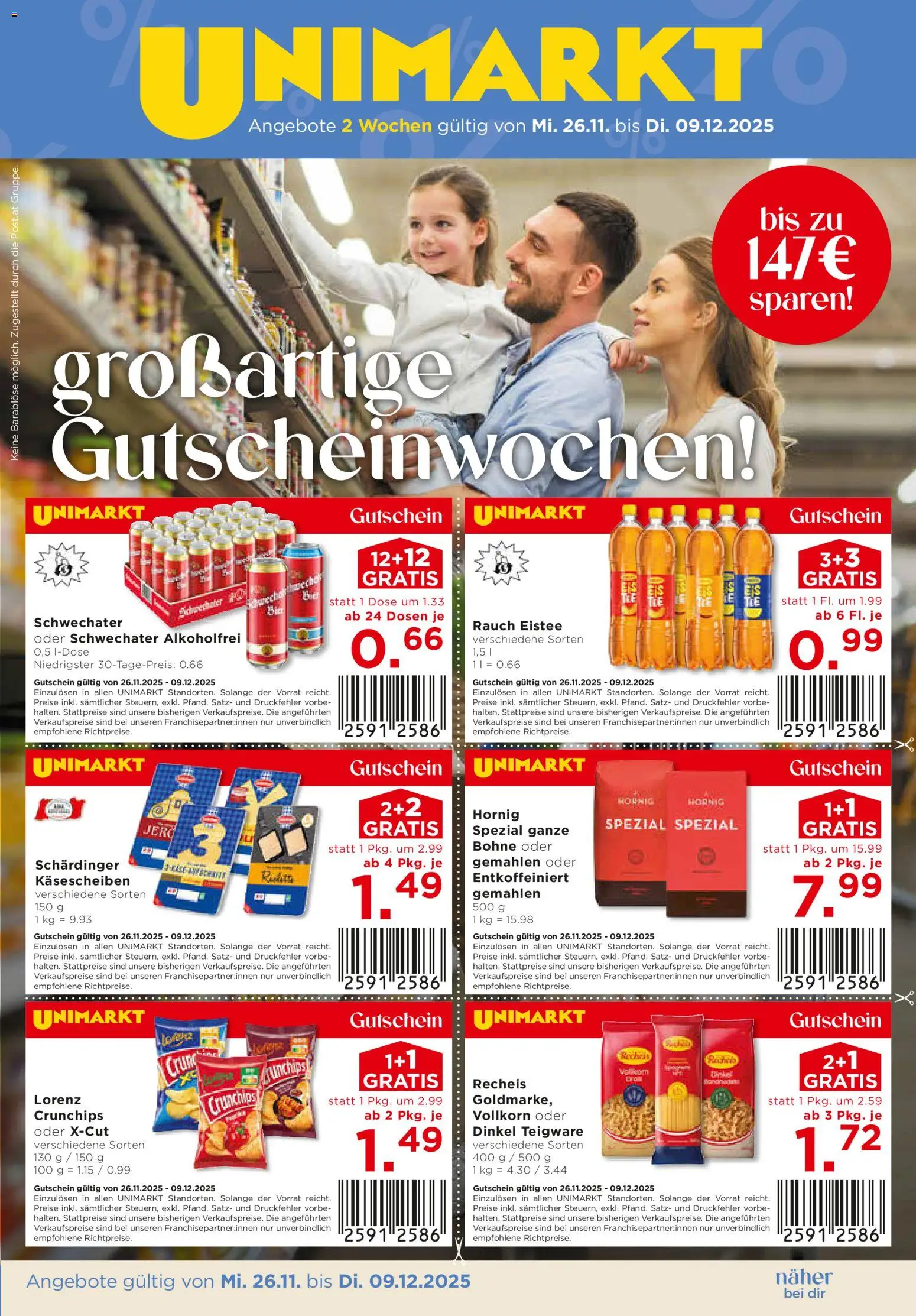 Vorschau der Angebote: Unimarkt Nord gültig ab 26.11.2025