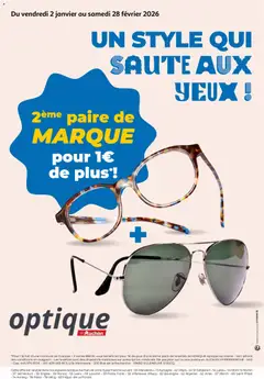 Prévisualisation de Optique : un style qui saute aux yeux ! du magasin Auchan formulaire valide 02/01/2026