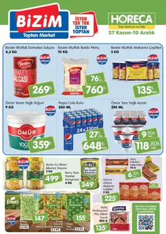 Bizim Toptan Horeca kataloğu 27.11.2025 - Broşürünün önizlemesi
