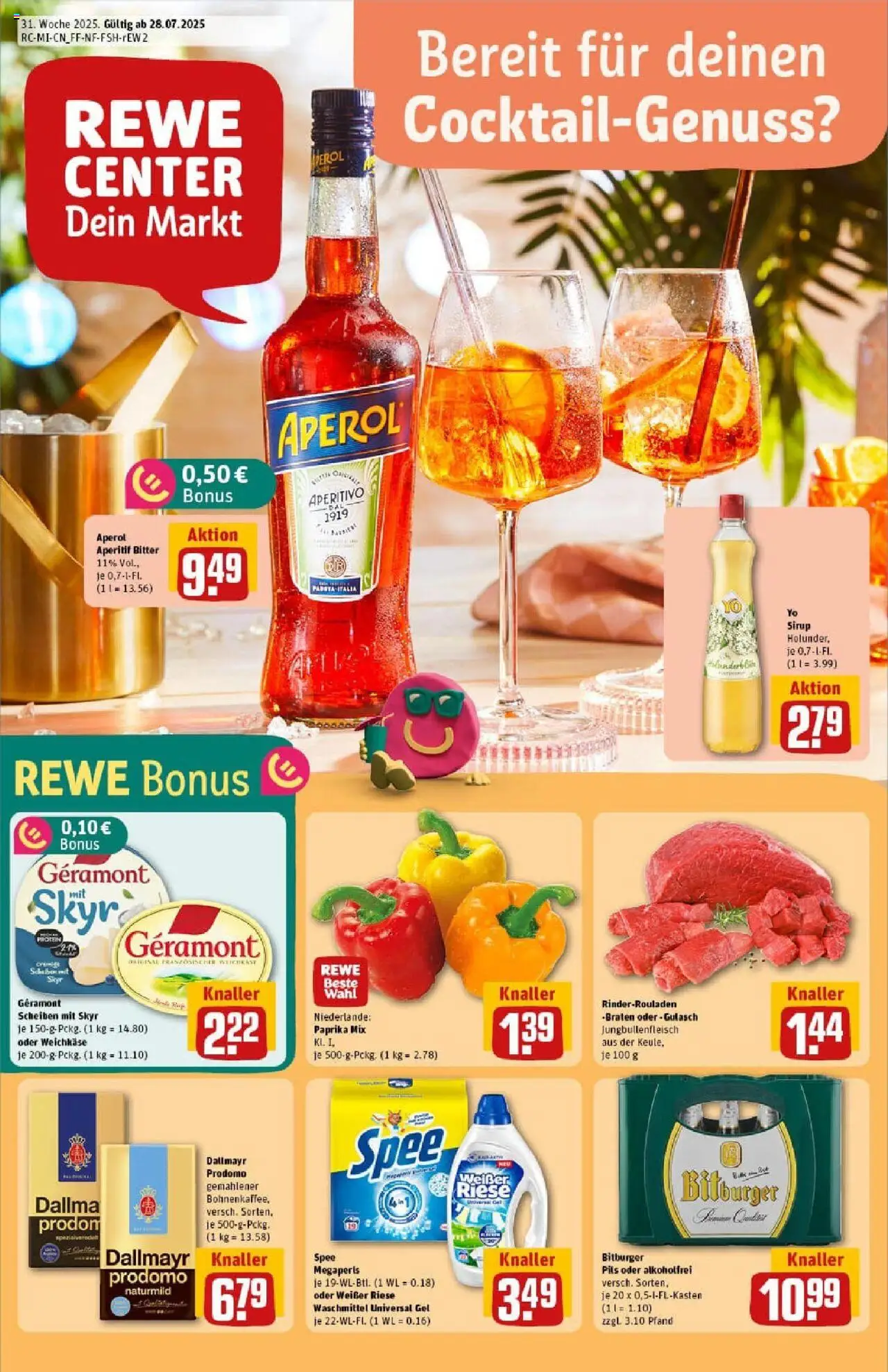 REWE Prospekt ab 27.07.2025 nächste Woche - Prospekt Friedrichsdorf	