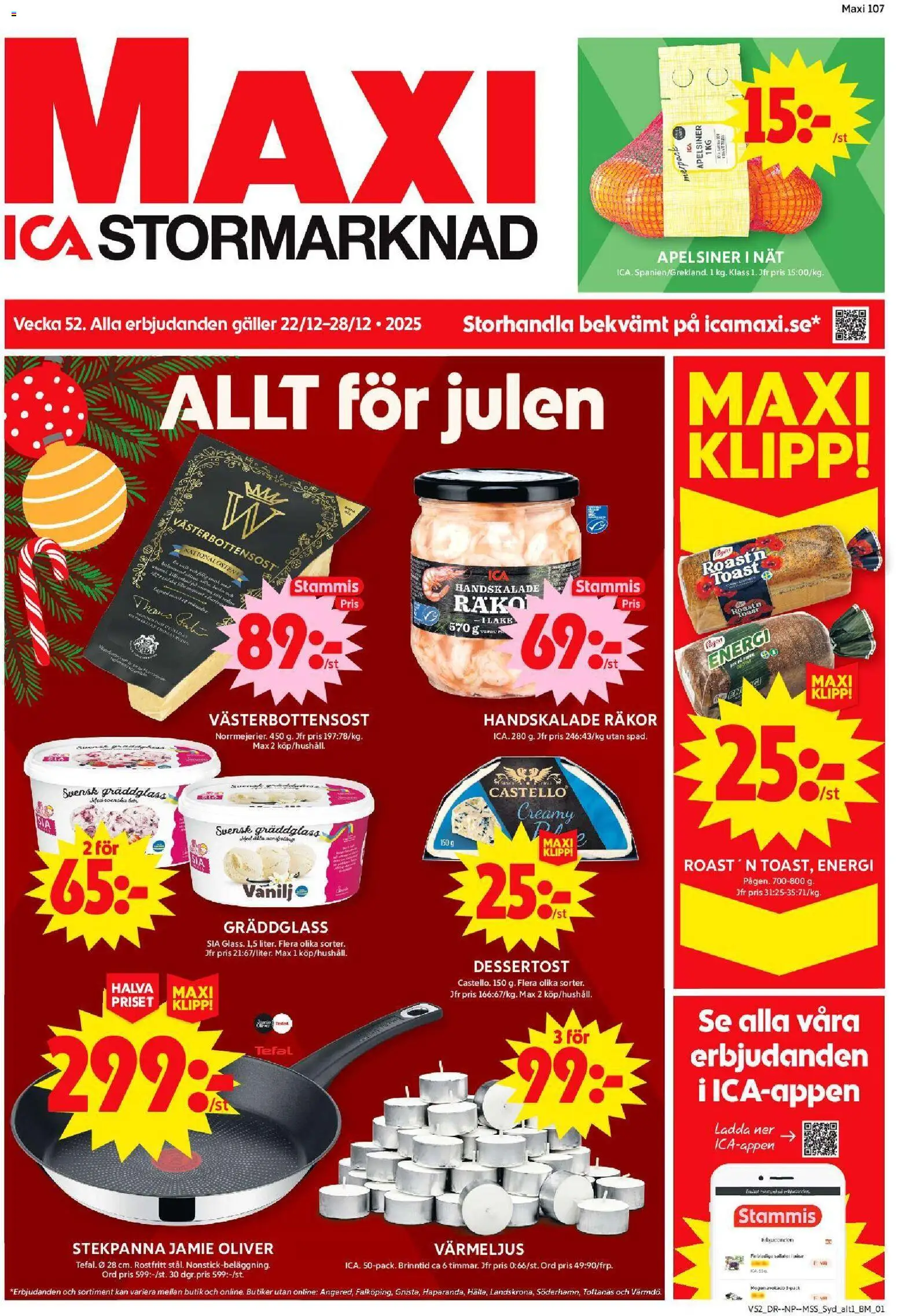 Förhandsgranska reklamblad Löddeköpinge från butik ICA Maxi gäller från 22/12/2025