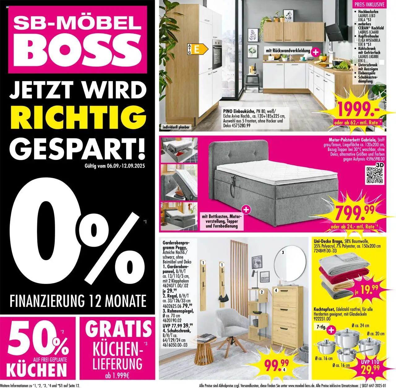 SB Möbel Boss Prospekt Neubrandenburg (vom 06.09.2025 - 12.09.2025)