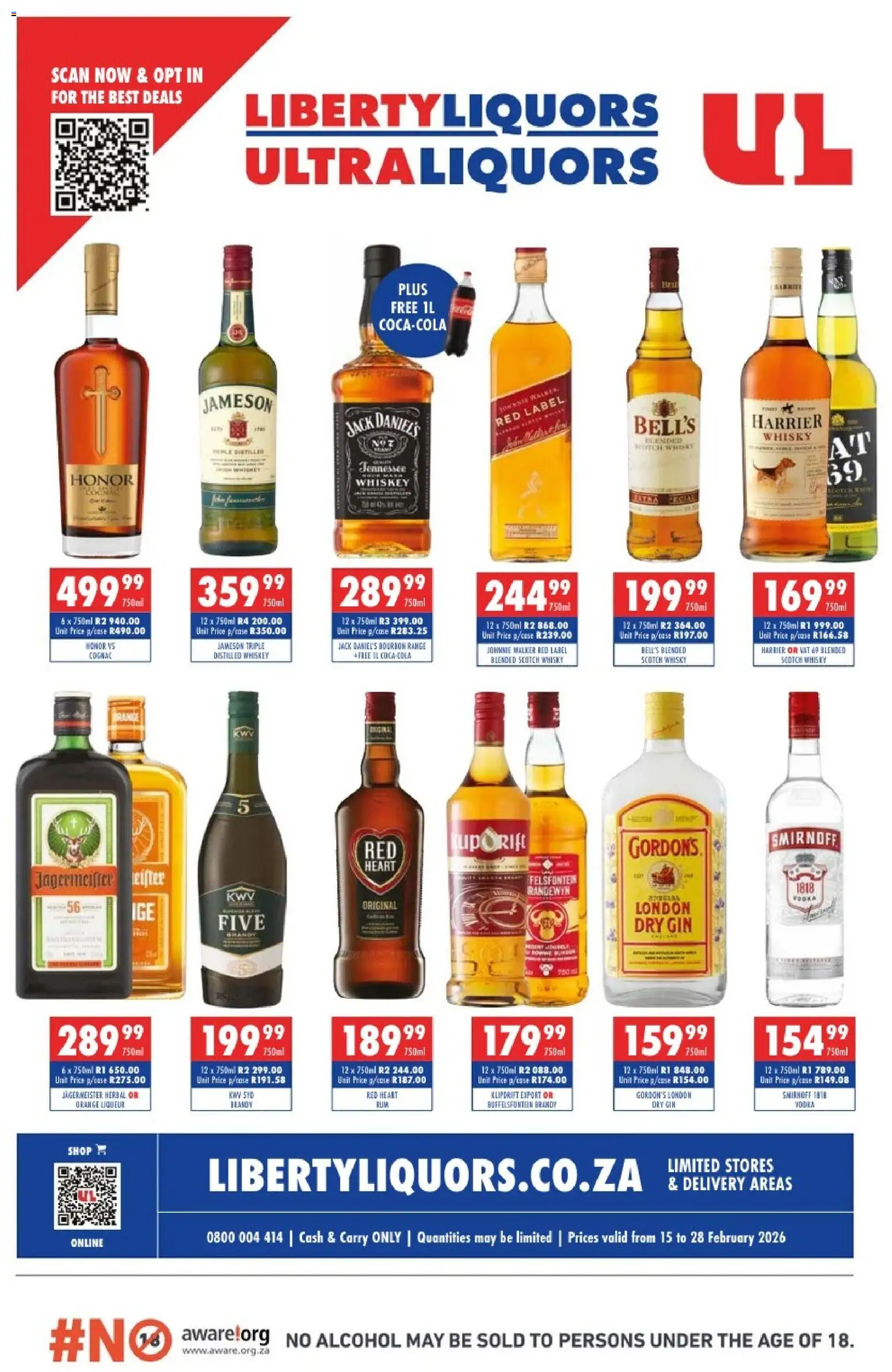 Preview of Ultra Liquors flyer valid from 15/02/2026