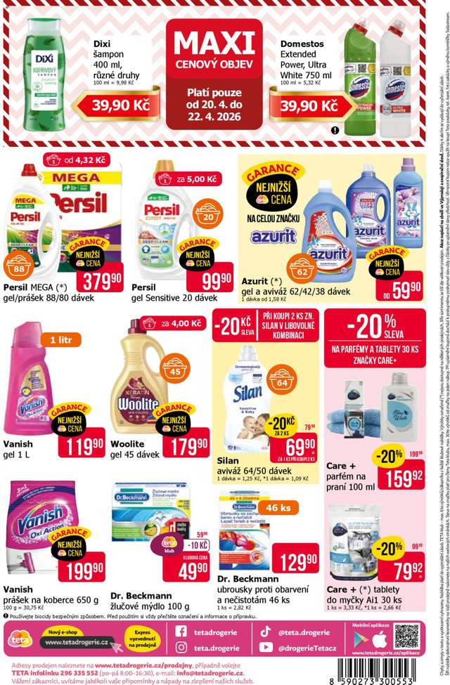 Nový TETA Drogerie leták od 09.04.