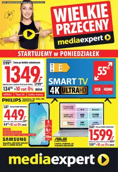 Pogląd gazetki "Wielkie przeceny - Łódź, Poli Gojawiczyńskiej 24" ze sklepu Mediaexpert ważnej od 28.07.2025