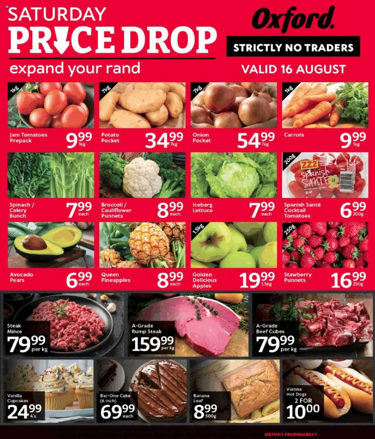 Oxford Freshmarket Price Drop from 16/08 - 16/08/2025 > Promotions