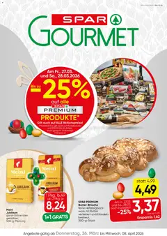 Vorschau der Angebote: SPAR Gourmet SPAR Gourmet Flugblatt gültig ab 26.03.2026