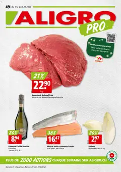 Vorschau des Merkblatts Aktionen Chavannes, Matran, Genève, Sion vom Shop Aligro gültig von 01.12.2025 bis 06.12.2025