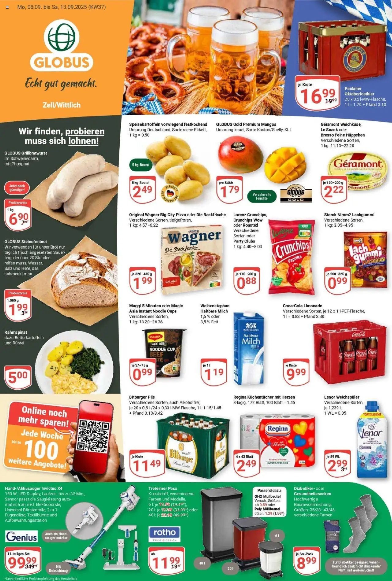 Globus Prospekt ab Montag 07.09.2025 > Prospekt Wittlich	