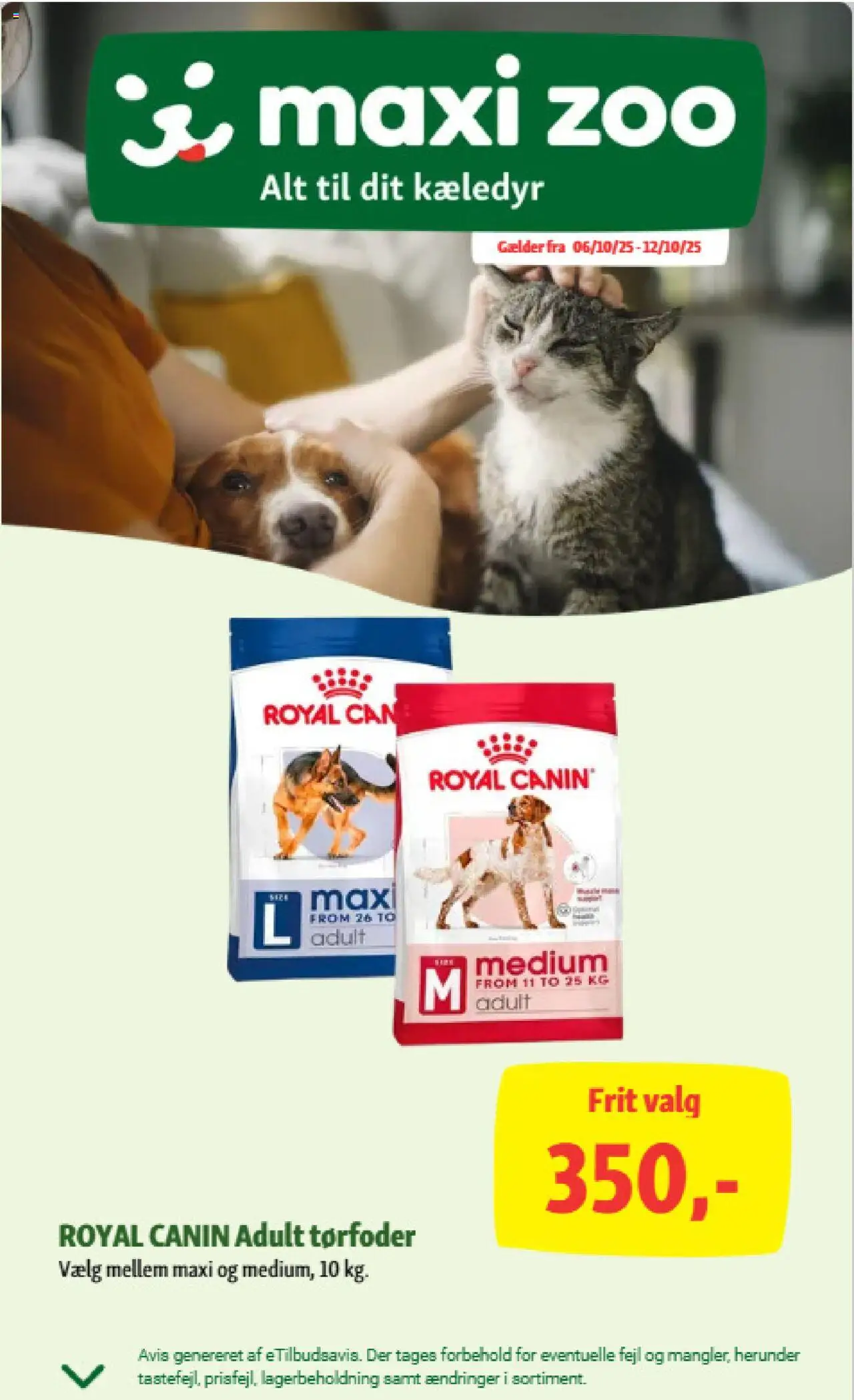 Eksempel på tilbudsavis Tilbudsavis fra butik Maxi Zoo gyldig fra 06/10/2025