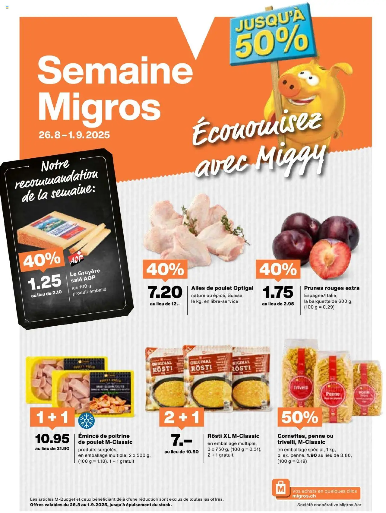 Migros Aktionen FR ab 26.08.2025 - Seitennummer 1