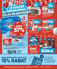Eksempel på tilbudsavis Tilbudsavis fra butik Bilka gyldig fra 29/08/2025