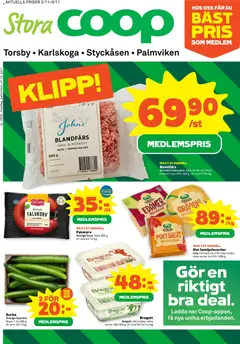 Förhandsgranska reklamblad Aktuella reklamblad Stora Coop från butik Stora Coop gäller från 03/11/2025