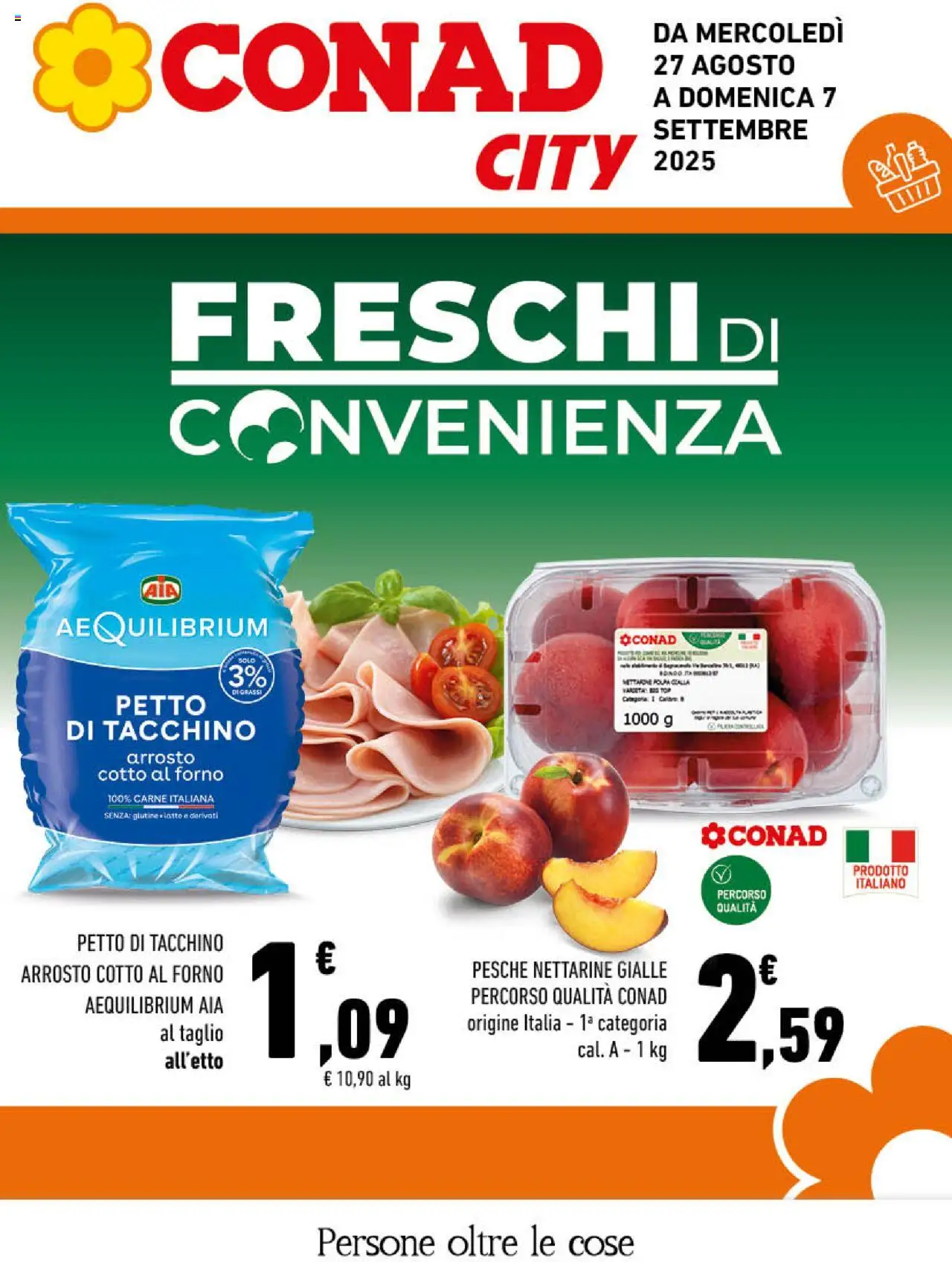 Volantino Conad valido da 27/08/2025 numero di pagina 1