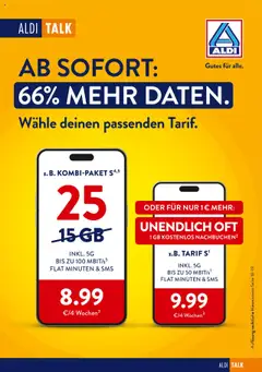 Vorschau von dem Prospekt des Geschäftes Aldi, gültig ab dem 19.09.2025
