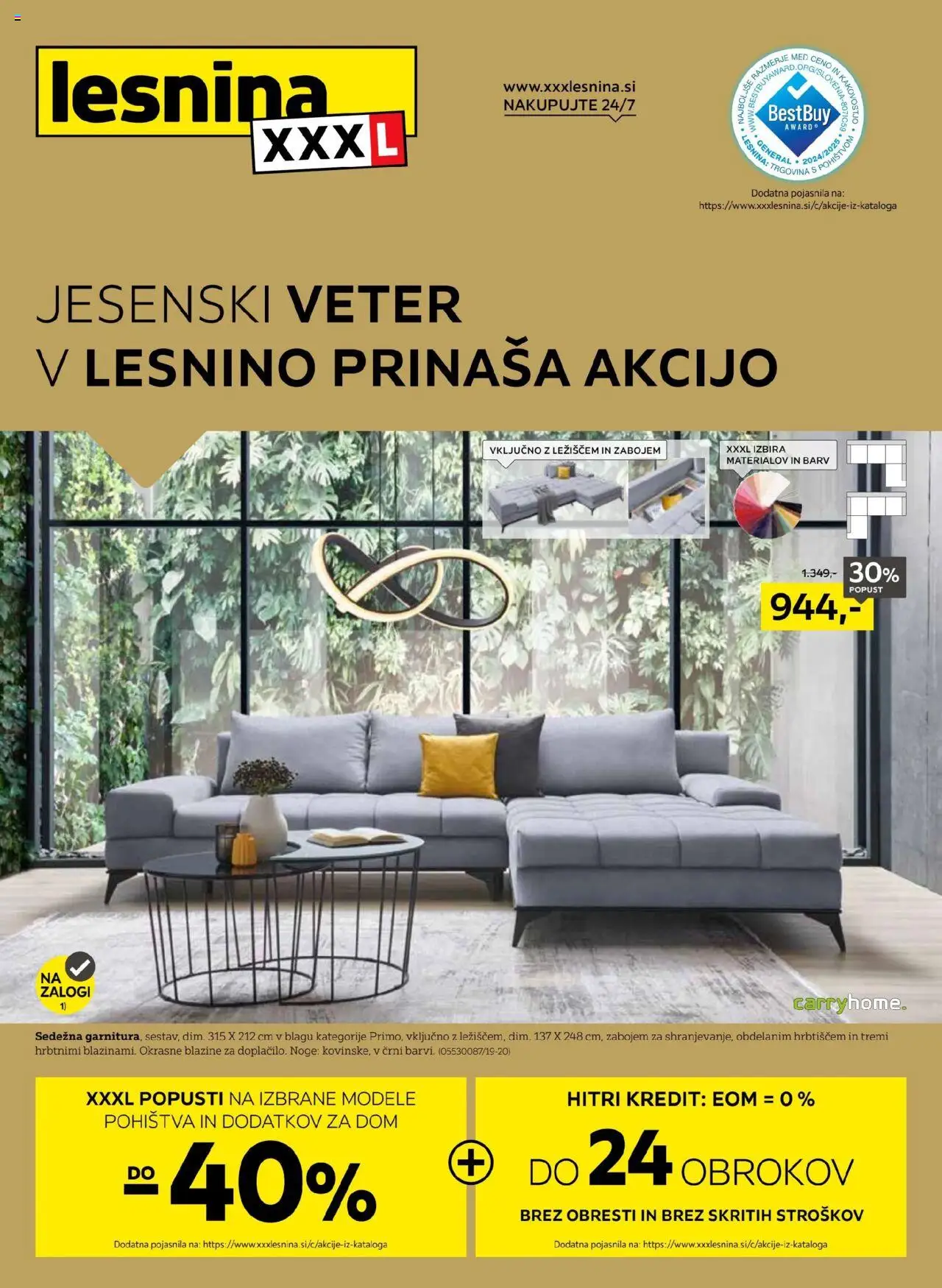 XXXL Lesnina Katalog od 01.09.2025 - aktualna ponudba - stran 1