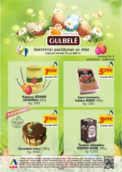 Gulbele parduotuvės leidinio Gulbele leidinys galiojančio nuo 2026.03.26 peržiūra
