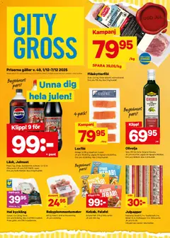 Förhandsgranska reklamblad Aktuella reklamblad City Gross från butik City Gross gäller från 01/12/2025