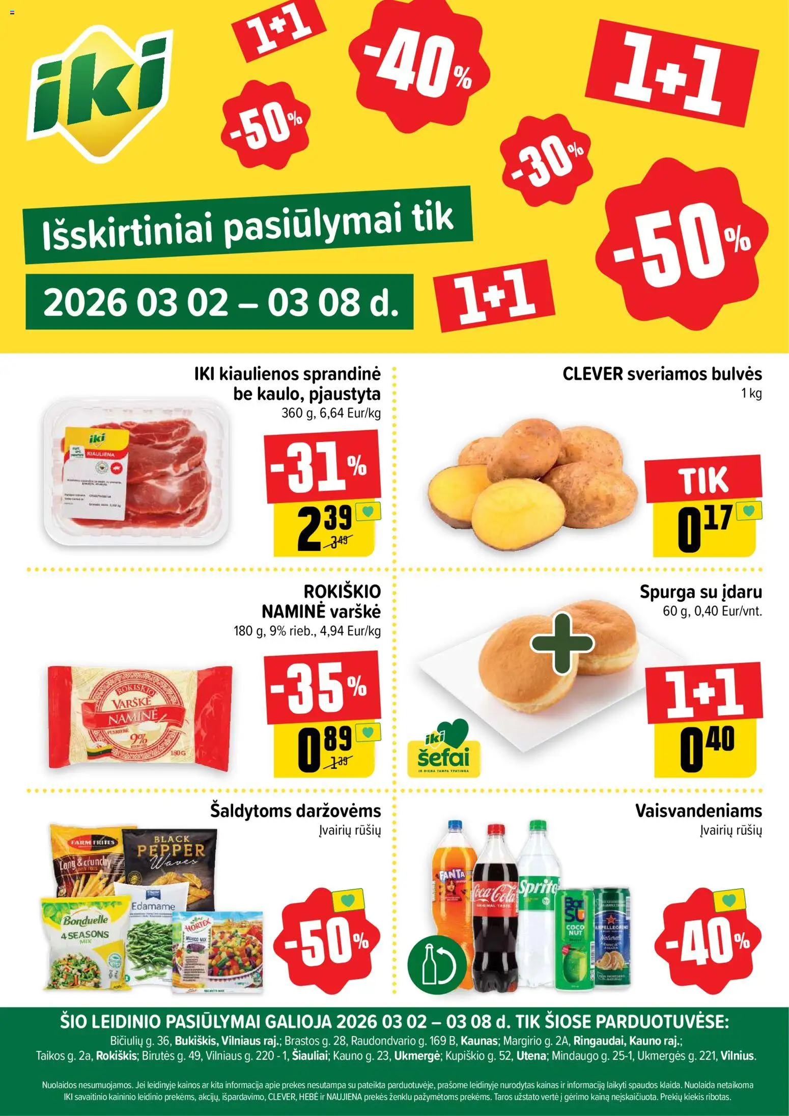 IKI parduotuvės leidinio IKI leidinys - Specialūs pasiūlymai IKI parduotuvės klientams galiojančio nuo 2026.03.02 peržiūra