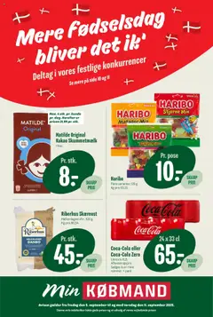 Eksempel på tilbudsavis Tilbudsavis fra butik Min Købmand gyldig fra 05/09/2025