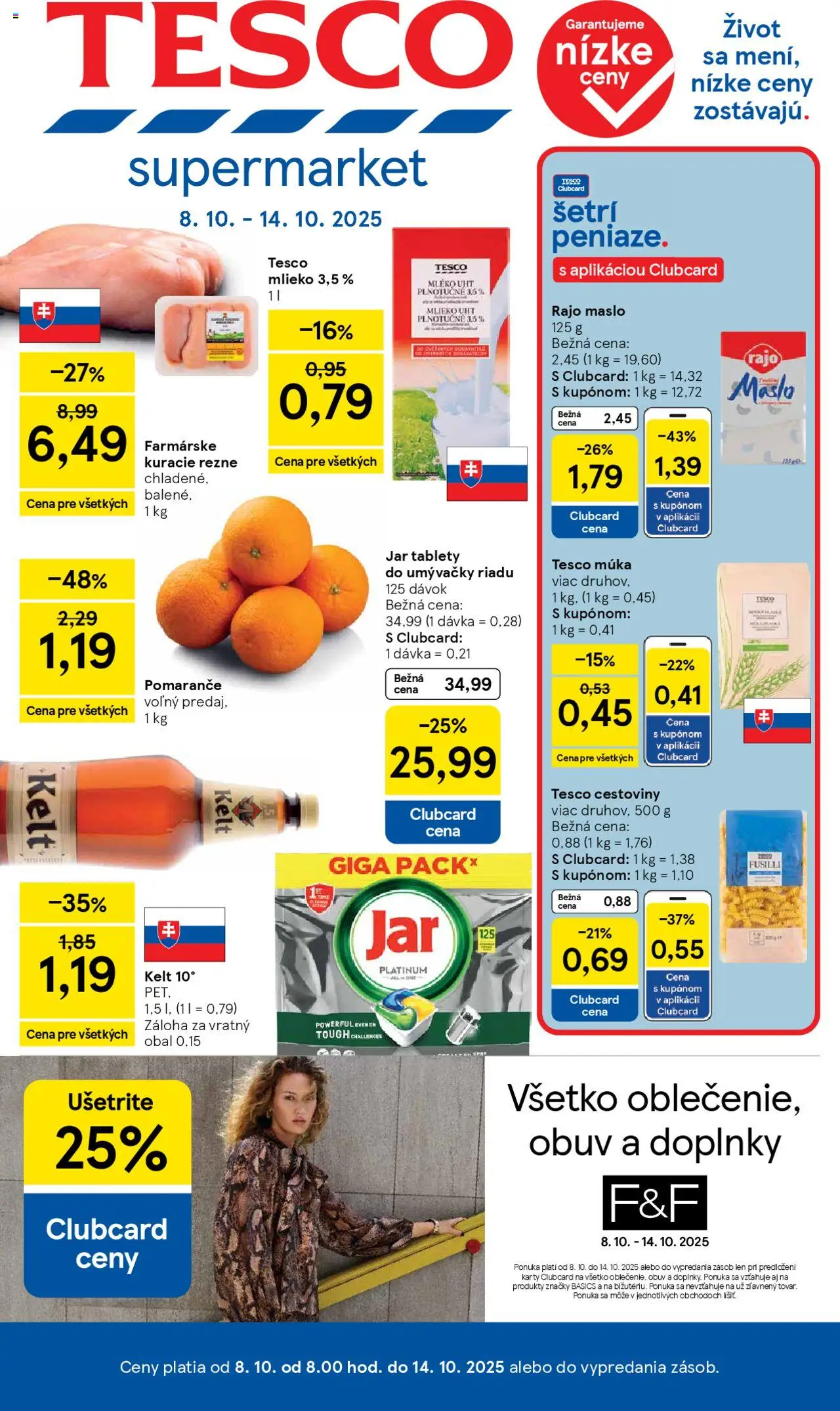 Náhľad Tesco letáku platného od 08.10.2025