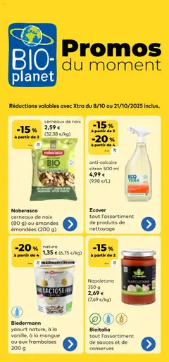 Voorbeeld van Publicité van winkel BioPlanet geldig vanaf 08/10/2025