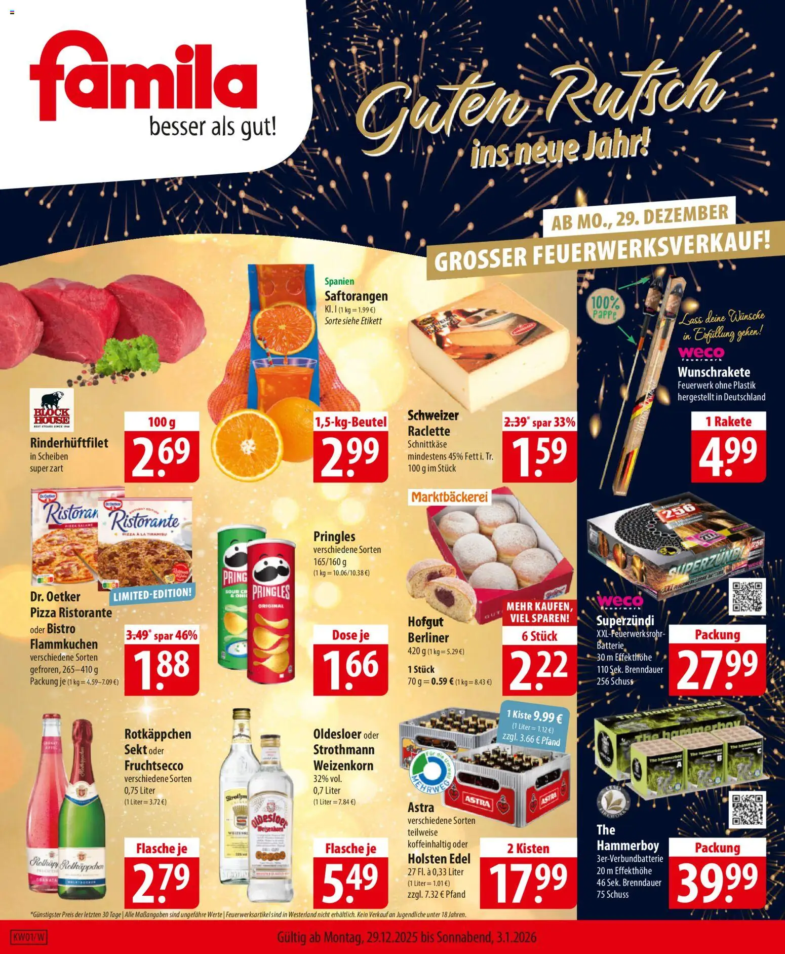 Vorschau von dem Prospekt des Geschäftes Famila, gültig ab dem 29.12.2025