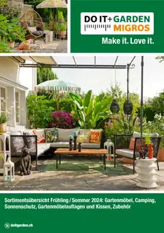 Vorschau des Merkblatts Aktionen Gartenmöbel vom Shop DO IT+GARDEN MIGROS gültig von 26.02.2024 bis 
