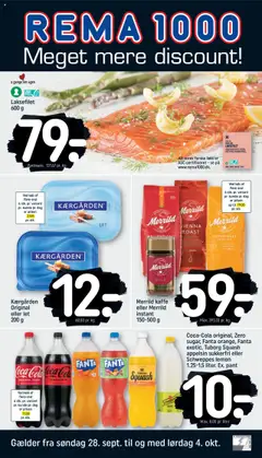 Eksempel på tilbudsavis Tilbudsavis fra butik Rema 1000 gyldig fra 28/09/2025
