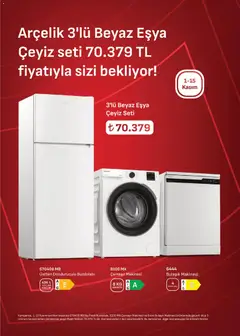 Arçelik Katalog 01.11.2025 - Broşürünün önizlemesi | Strana: 2