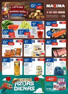 Skatīt Maxima akciju bukletu, derīgs no 2025.09.23