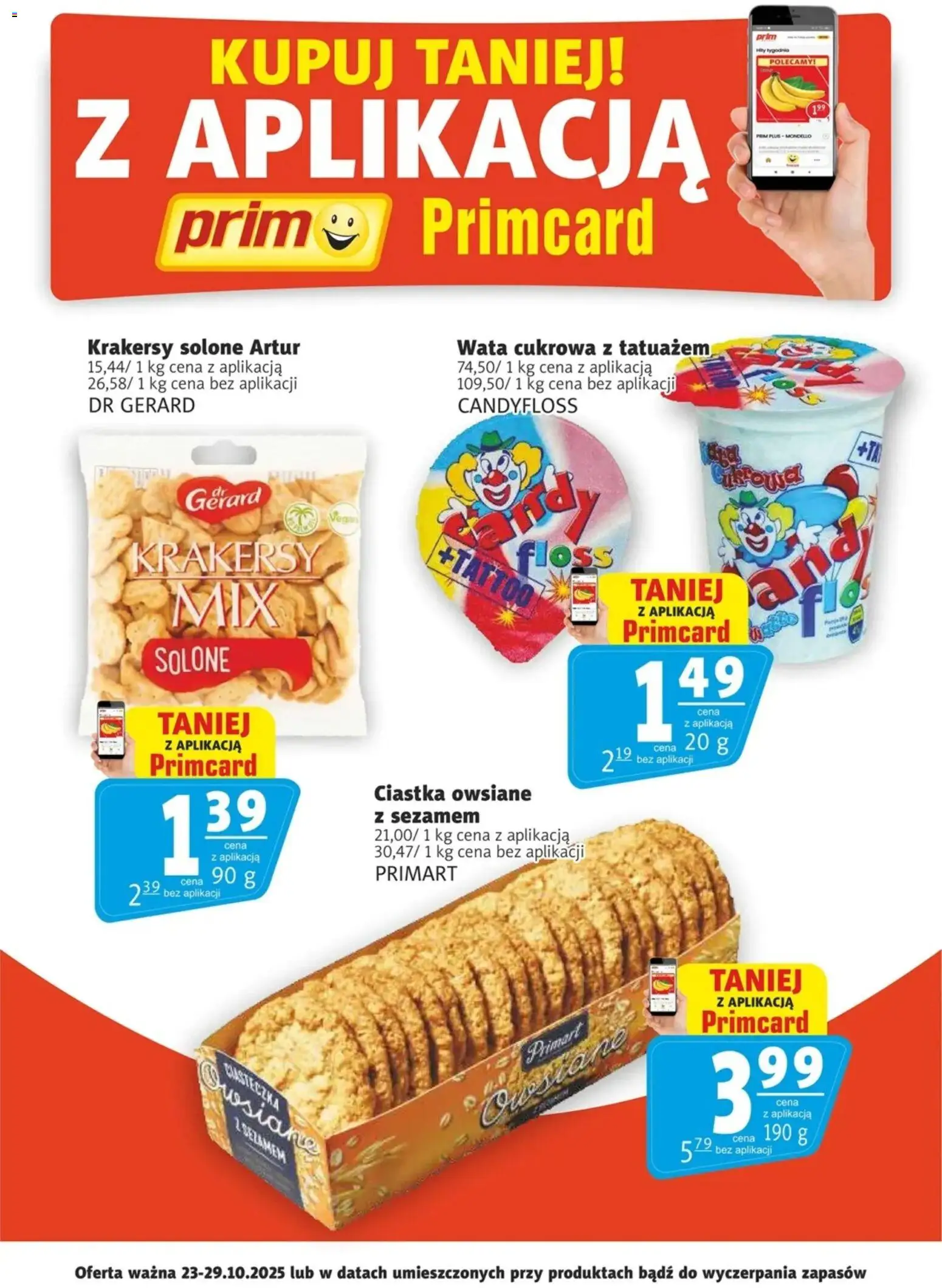 Prim Market Promocje Primcard od 23.10.2025 - Nowa Gazetka - Numer strony 1