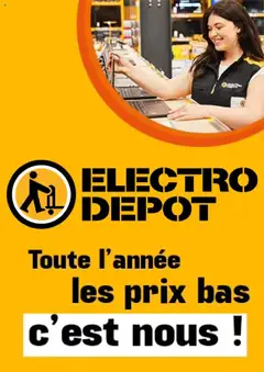 Prévisualisation de Catalogue du magasin Electro Dépôt formulaire valide 23/07/2025