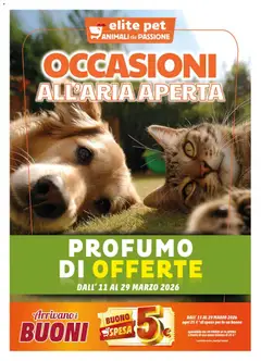 Anteprima dell'opuscolo Elite Supermercati volantino Pet dal negozio Elite Supermercati valido da 11/03/2026