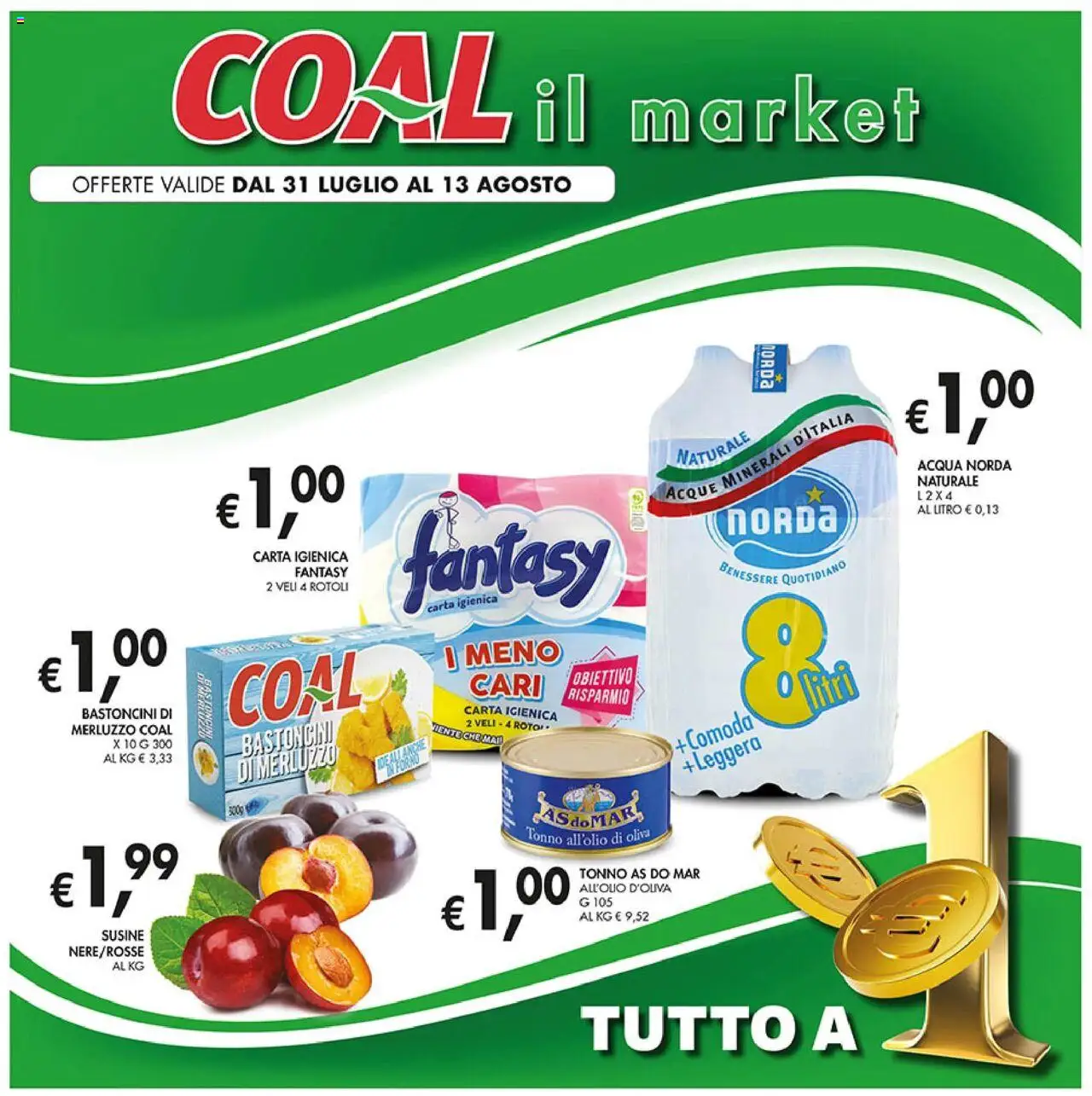 Volantino Coal valido da 31/07/2025 numero di pagina 1