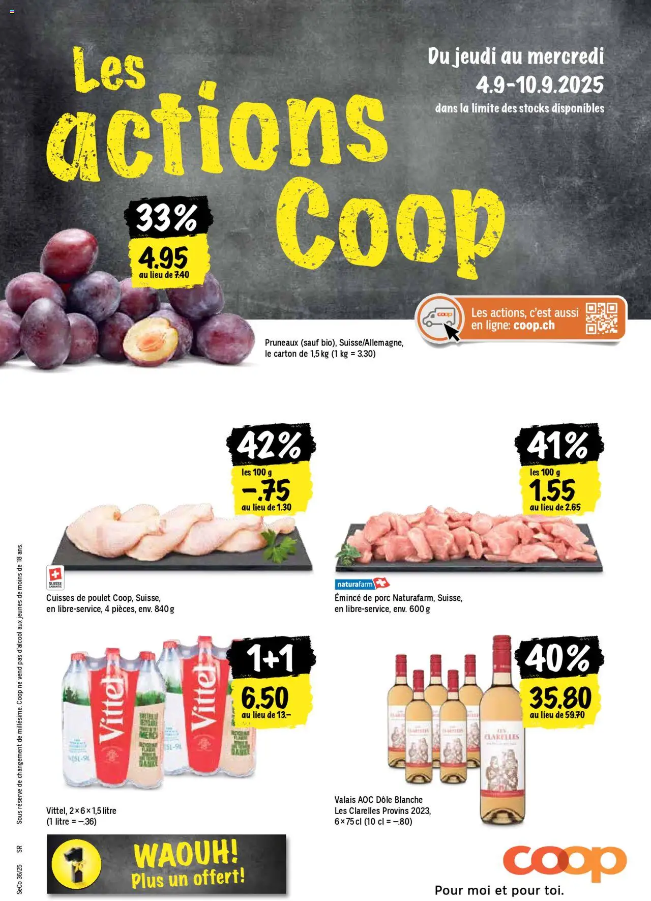 Coop Les actions de la semaine ab 04.09.2025 - Nächste woche - Seitennummer 1