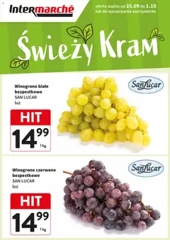 Pogląd gazetki "Świeży Hit" ze sklepu Intermarche ważnej od 25.09.2025