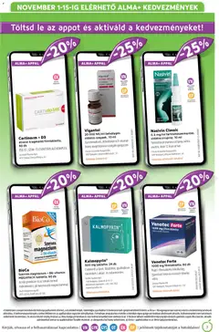 Alma Gyógyszertárak - Akciós újság Alma Gyógyszertárak megtekintése, amely érvényes 2025.11.01.-től | Oldal: 3