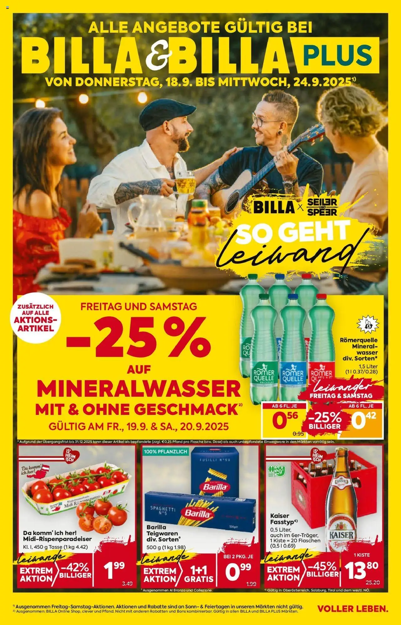  BILLA Flugblatt ab 17.09.2025 vorschau >> BILLA: Flugblatt gültig bei BILLA & BILLA PLUS - Seite 1
