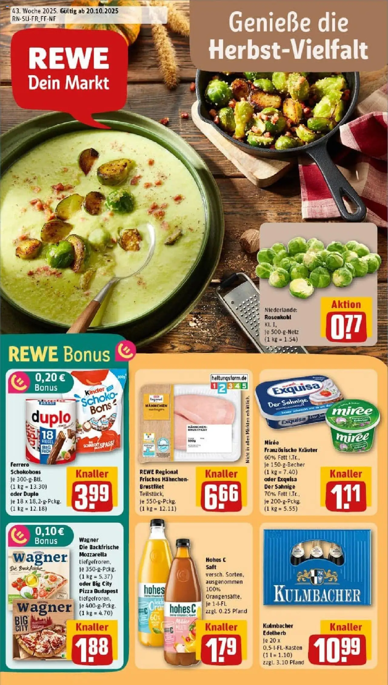 REWE Prospekt ab 19.10.2025 nächste Woche - Prospekt Georgensgmünd	