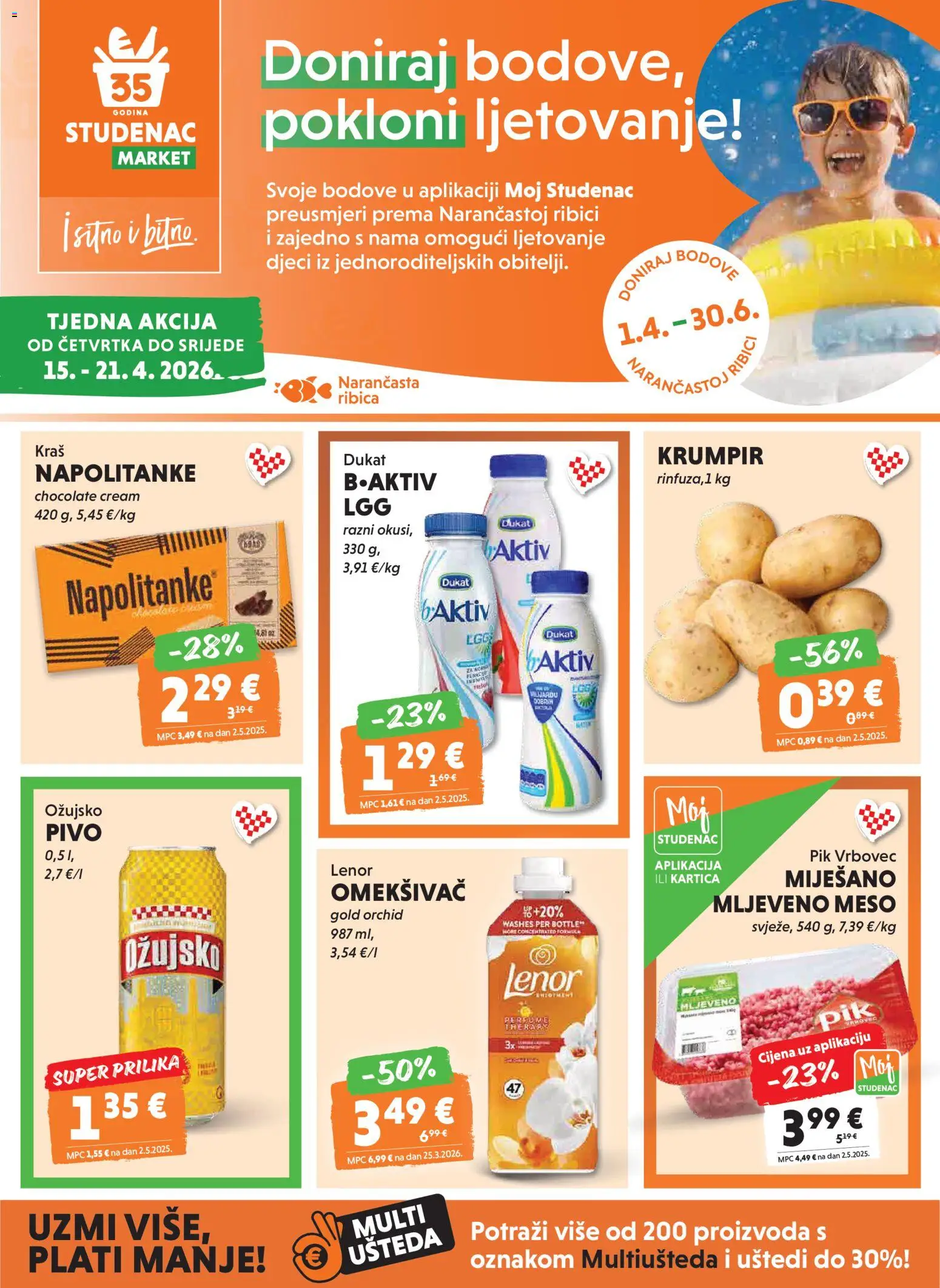 Pregled letka Studenac Katalog trgovine Studenac vrijedi od 15.04.2026