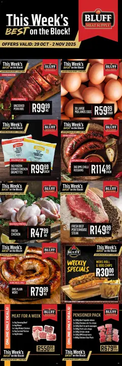Preview of Bluff Meat Supply flyer valid from 29/10/2025