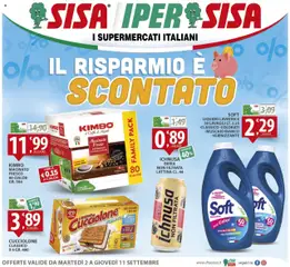 Anteprima dell'opuscolo Volantino Iper dal negozio SISA valido da 02/09/2025