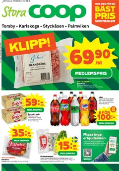 Förhandsgranska reklamblad Aktuella reklamblad Stora Coop från butik Stora Coop gäller från 22/09/2025
